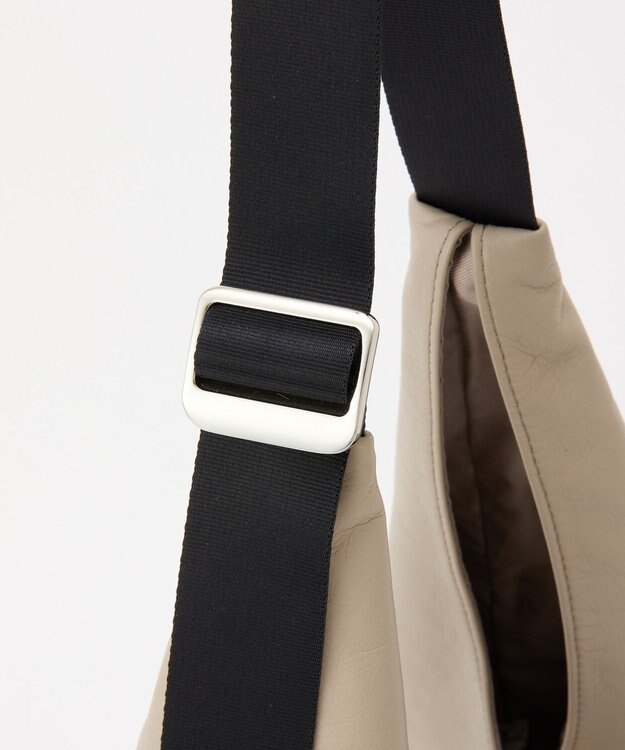 russet レザーホーボーバッグ L(CE-1654) GrayBeige