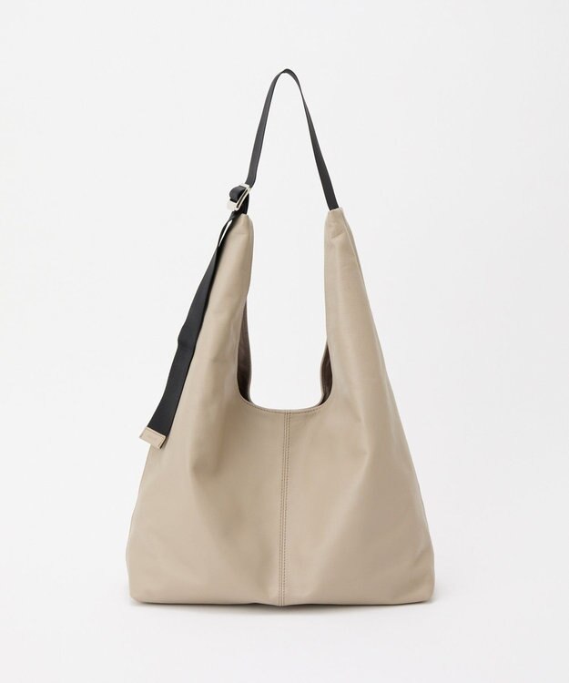 russet レザーホーボーバッグ L(CE-1654) GrayBeige