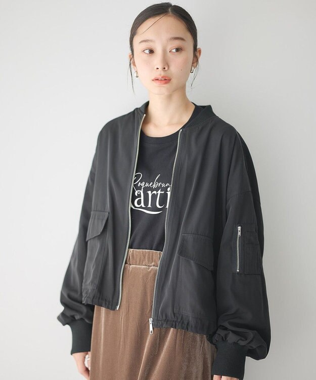 earth music&ecology アウトポケットＭＡ－１ Black