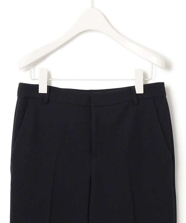 23区 トリアセダブルジョーゼット パンツ ブラック系