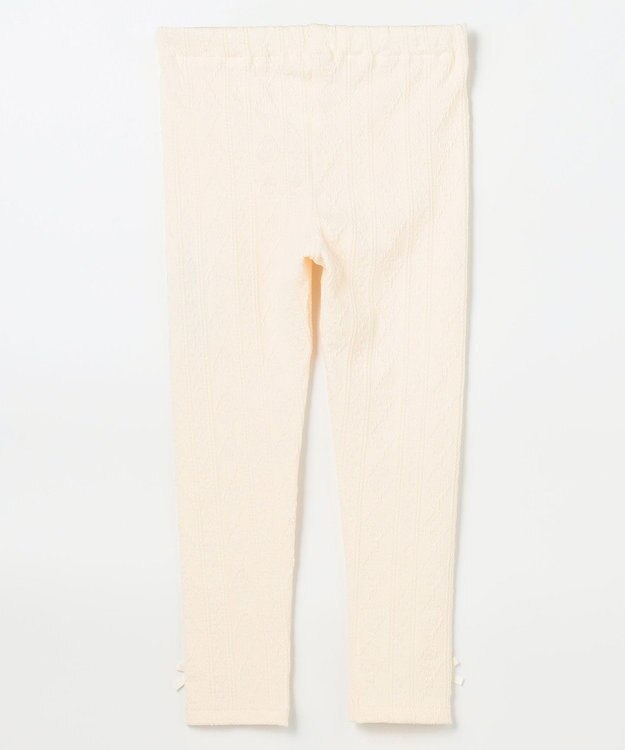 ANY KIDS ケーブル ジャガードレギンス エクリュ