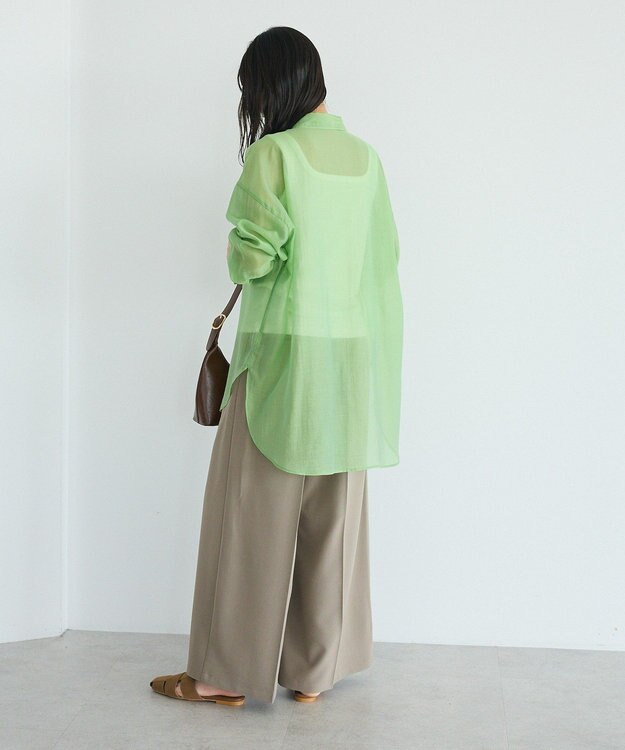 CRAFT STANDARD BOUTIQUE シアーハオリシャツ Light Gray