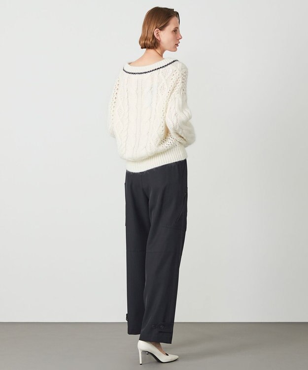 BEIGE， 【CLUEL12月号掲載】NESLE / ニット Ecru x Navy