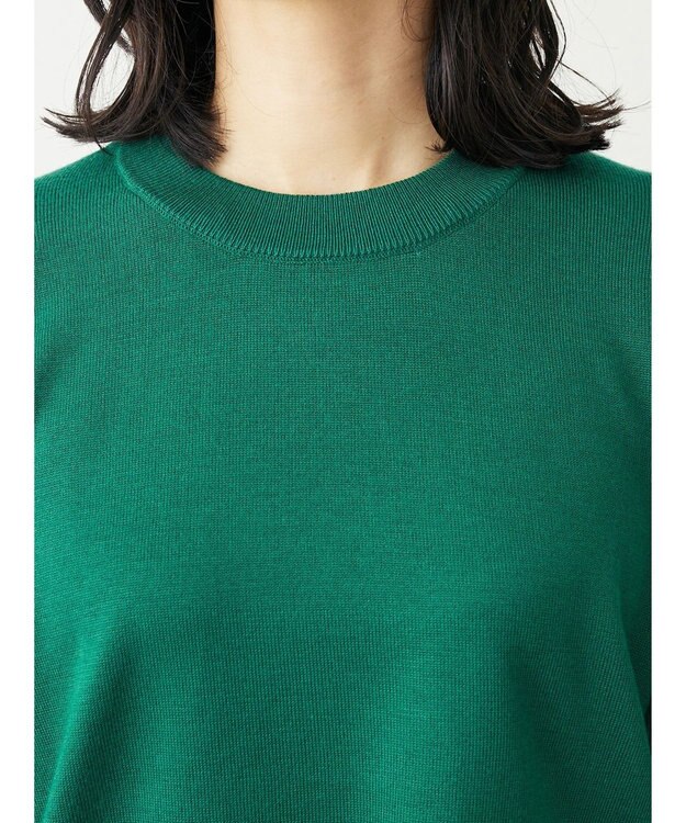 Green Parks アルガンオイル配合　クルーネックプルオーバー Green