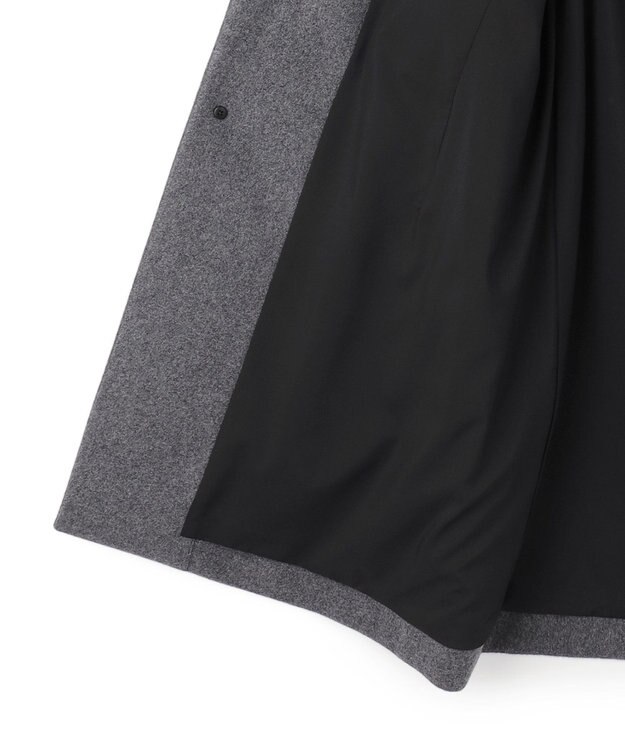 JOSEPH HOMME 【新素材】ライトウールシャギー　スタンドカラーシングルブレストコート グレー系