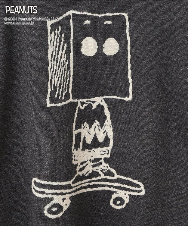 CRAFT STANDARD BOUTIQUE 【PEANUTS】クルーネックニット Black