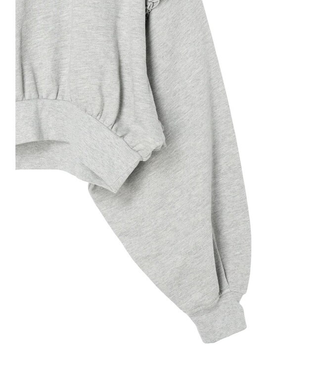 Green Parks ・Ｐｅｔｉｔ　Ｆｌｅｕｒ　ボリュームスリーブスウェット Gray Mixture