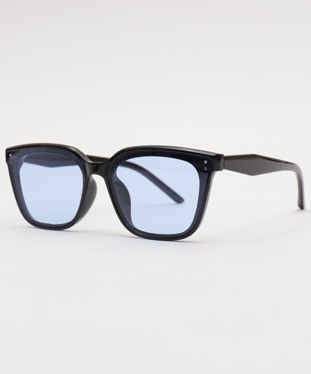 WEGO 【ユニセックス着用ITEM】フラットカラーレンズウェリントン ブルー