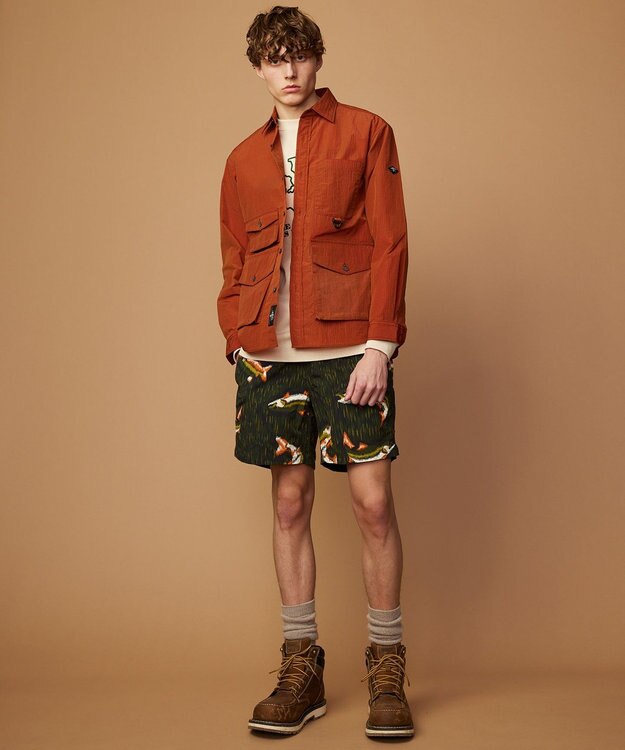 JOSEPH ABBOUD MOUNTAIN 【CREA掲載・ECO撥水・軽量】Teemu Jarviコラボシャツ オレンジ系