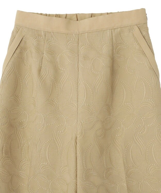 YECCA VECCA 刺繍ワイドパンツ Beige