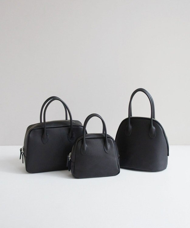 TIDEWAY MOSS グリッド ボストンバッグ M ブラック