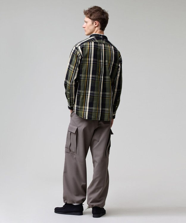 J.PRESS MEN 【AaronChang】【UNISEX】ヘビーフランネル シャツ / オーセンティックフィット カーキ系4