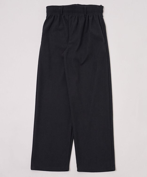 WEGO 【暖パンツ/SMLサイズ展開】裏ベロアシェフパンツ ブラック中濃色