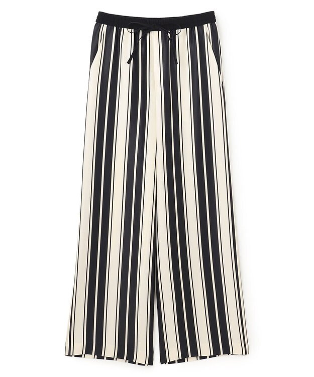 BEIGE， 【洗える】GUILLABERT / イージーパンツ Ecru×Black