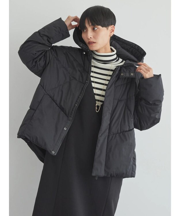 AMERICAN HOLIC キルポカカラフルポケッタブルフードコート Black