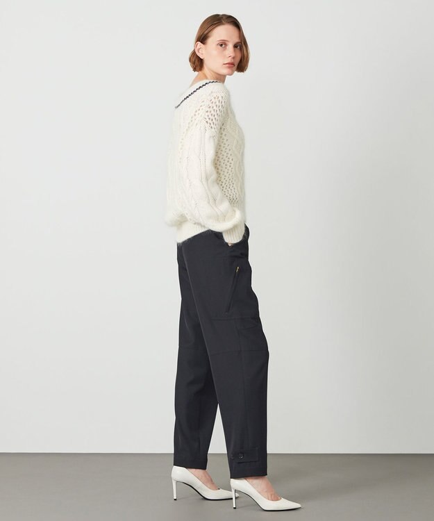 BEIGE， 【CLUEL12月号掲載】NESLE / ニット Ecru x Navy