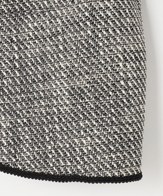 Feroux 【セットアップ対応】ツイード ジャケット ブラック系2