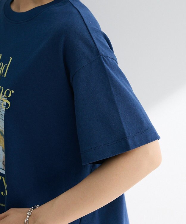 Green Parks フォトプリントボックスＴシャツ Navy