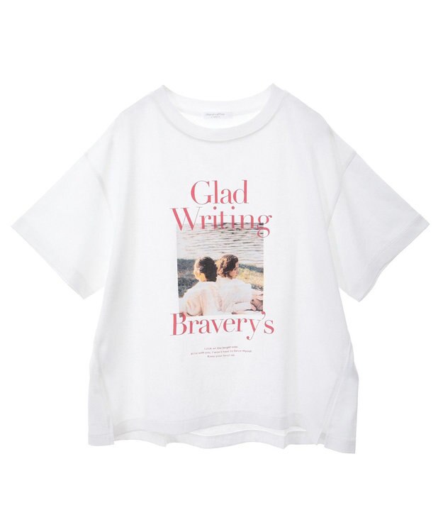 Green Parks フォトプリントボックスＴシャツ Off White