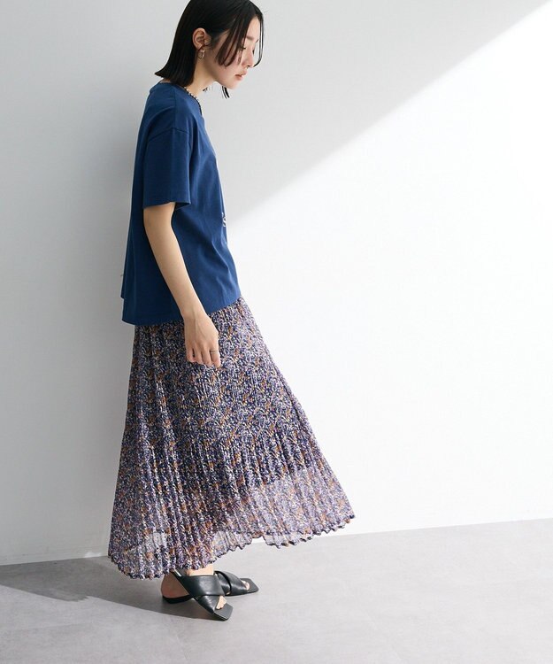 Green Parks フォトプリントボックスＴシャツ Navy