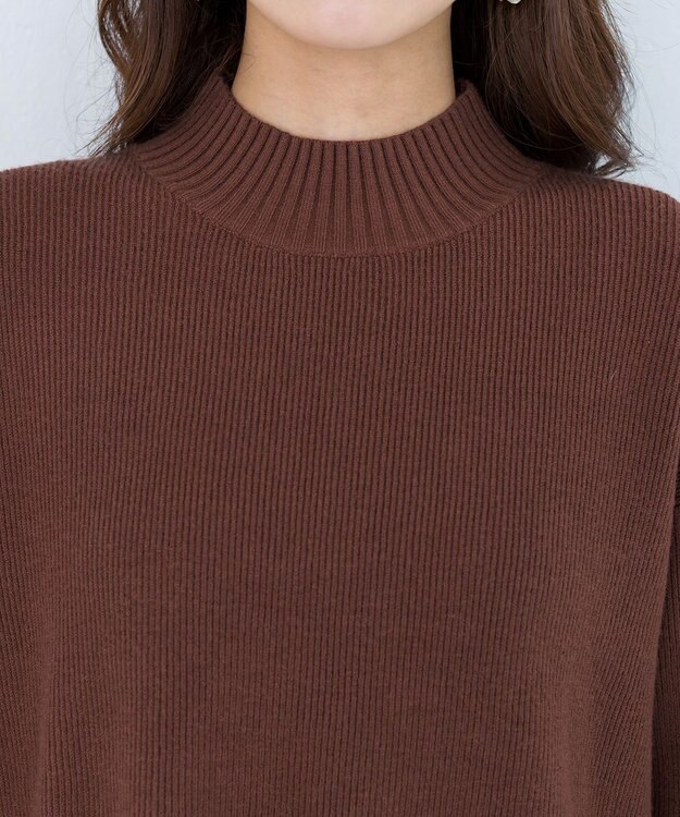 Tiaclasse 【SET UP】幅広いアイテムと相性抜群のニットトップスと女性らしさ溢れるスカートセット ブラウンオレンジ