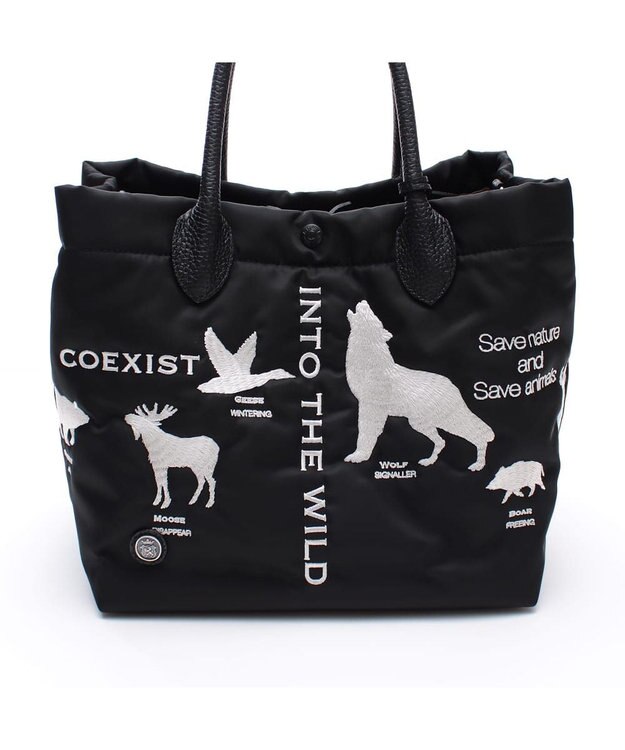 A.D.M.J. 【ナイロン】キューブトート25cm(Dカン＋) BLACK