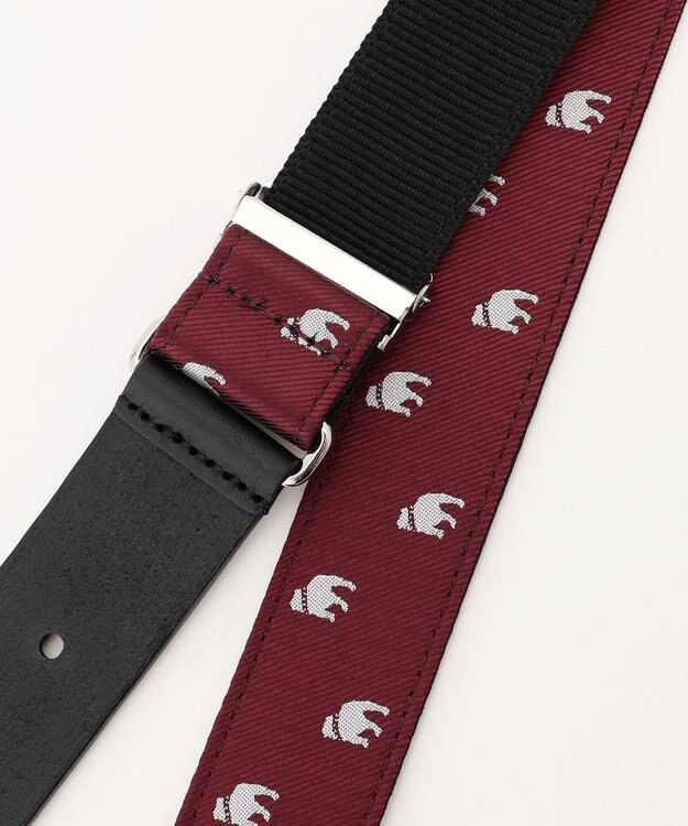J.PRESS MEN バックブル エンブロイダリーベルト ワイン系9