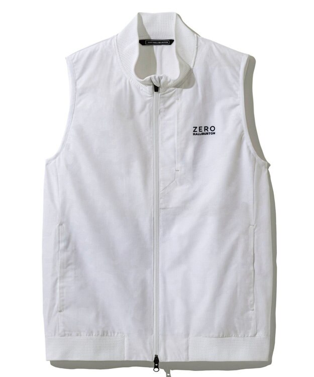 ZERO HALLIBURTON クールドッツ カモフラージュ ベスト ZHG-A4S10B 82823 ゴルフウェア ホワイト