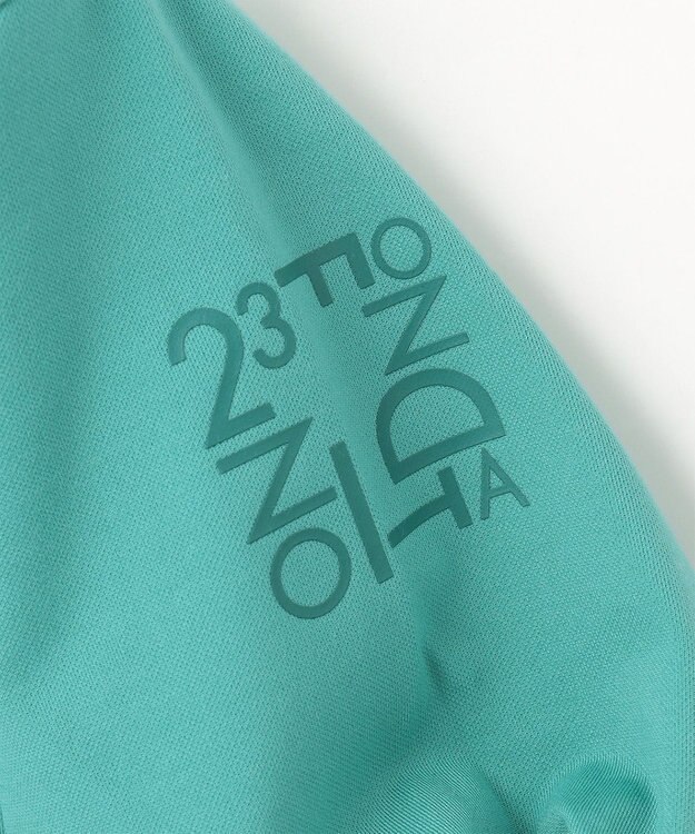 23区GOLF 【23Fondation/WOMEN】【UVケア】モックネックシャツ ピーコックグリーン系