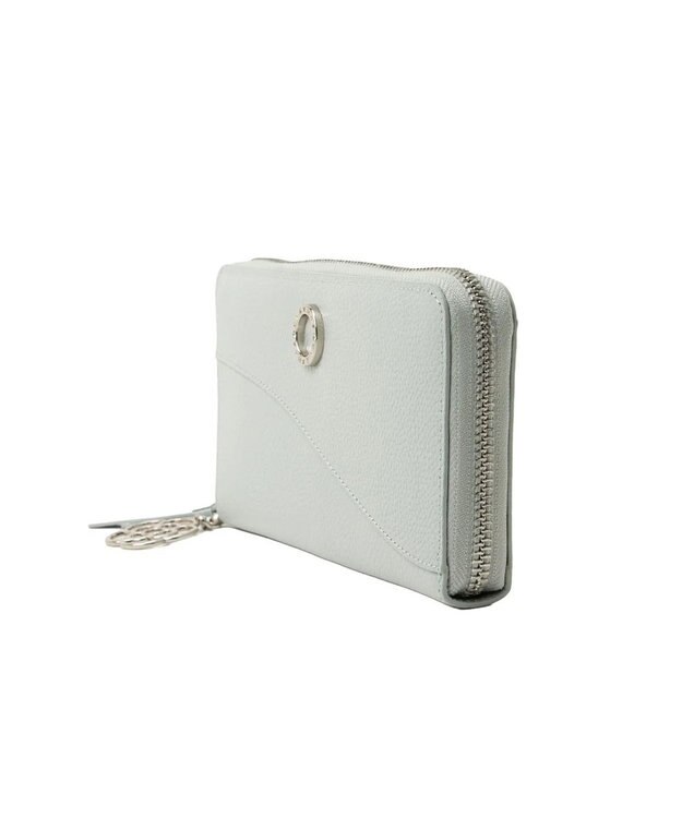 CLATHAS カーラ ラウンド長財布 ライトブルー