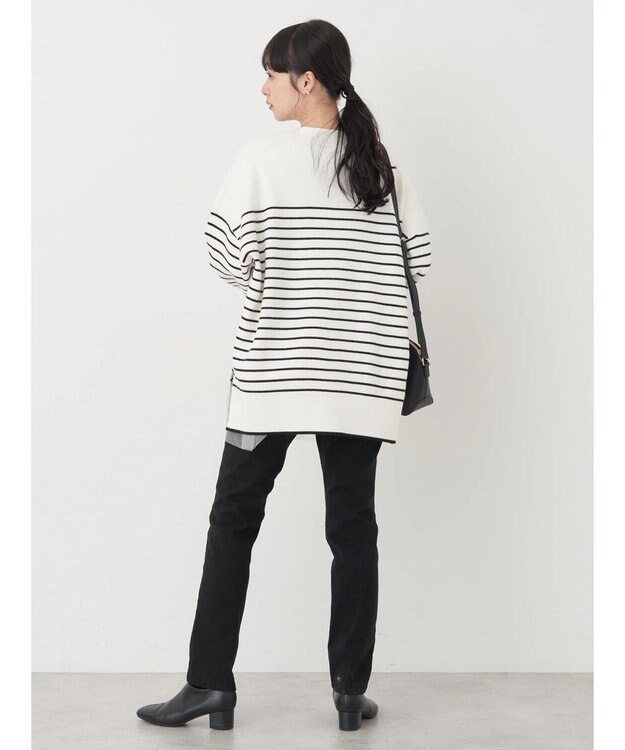 earth music&ecology やわらかタッチＶネックカーディガン Border