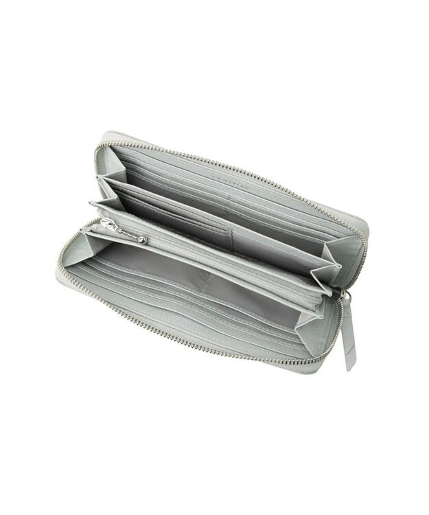 CLATHAS カーラ ラウンド長財布 ライトブルー