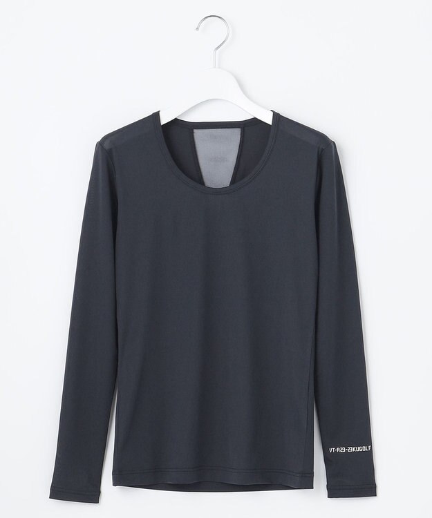 23区GOLF 【WOMEN】【吸水速乾・UVケア】３０ｄインナーUネック カノコ ネイビー系