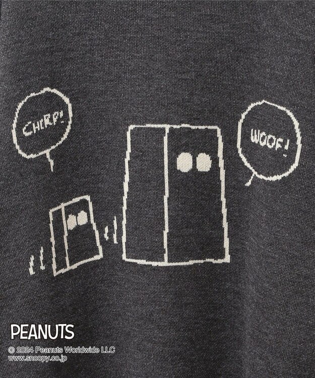 CRAFT STANDARD BOUTIQUE 【PEANUTS】クルーネックニット Black