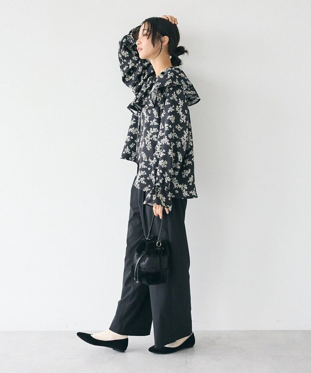 CRAFT STANDARD BOUTIQUE フリル衿ブラウス Flower