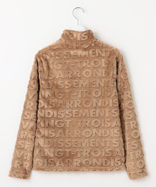 23区GOLF 【WOMEN】フェイクファーロゴモックネック ベージュ系