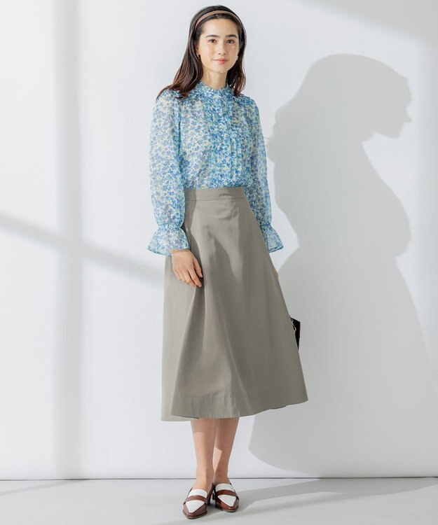 組曲 【23SS】ヴィンテージフラワープリント ブラウス ブルー系5