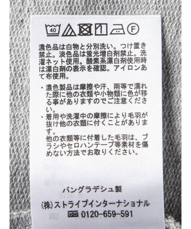 AMERICAN HOLIC 袖異素材ミニ裏毛プルオーバー Light Gray Mixture