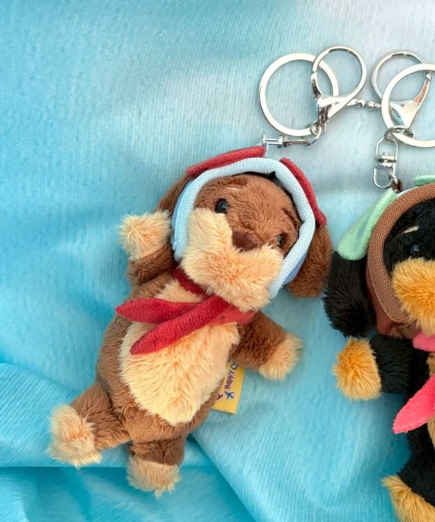 WEGO ぴぽぴぽパイロットドッグキーホルダー 柄1