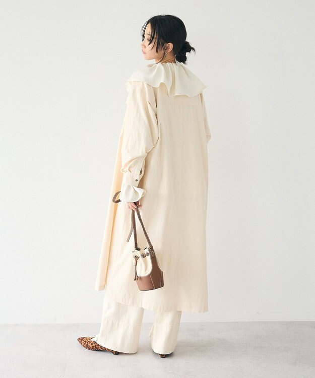 CRAFT STANDARD BOUTIQUE フリル衿ブラウス Ivory