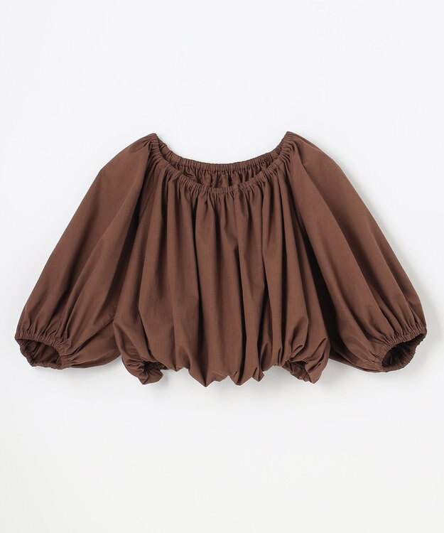 NAVE 【Nave　洗える】リリー 　バルーンスリーブブラウス ダークブラウン系