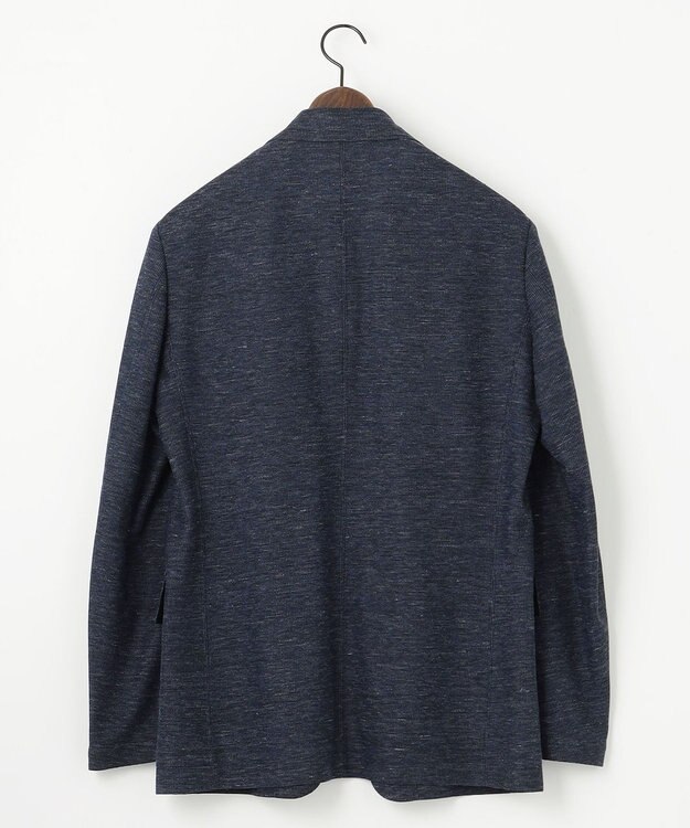 JOSEPH ABBOUD 【清涼感/軽量】リネンTOPピケ ジャケット ネイビー系
