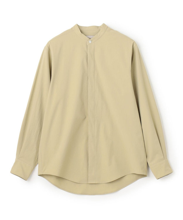 UNFILO MENS コンフォート バンドカラーシャツ  [24年秋冬商品] ダスティーグリーン