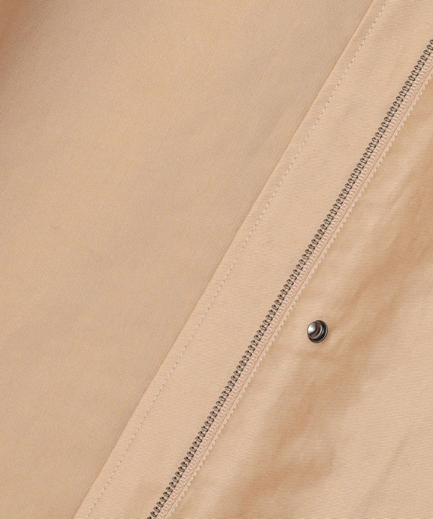 ICB L 【配色襟取り外し可能】ライトモールスキン キルトライナー付きバーンジャケット チノ