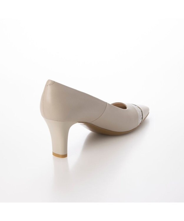 Riz raffinee <Riz raffinee>グリッターデザインパンプス ライトグレー