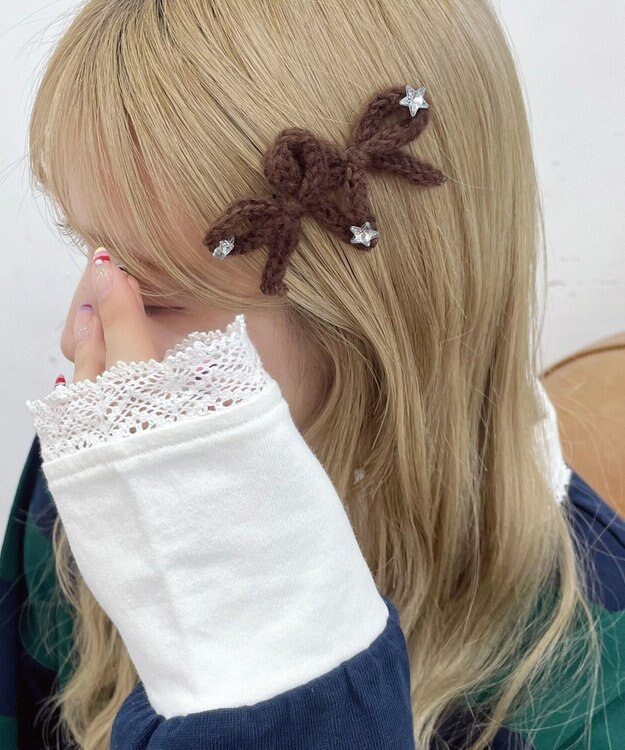 WEGO L2Pニットリボンクリップ ブラック