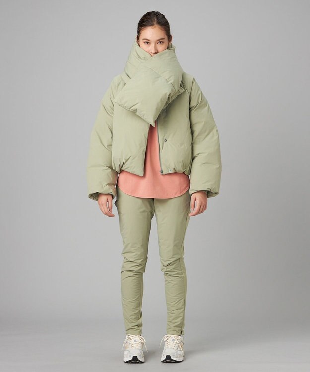 Chacott Chacott BALANCE ハイロフトダウンマフラー カーキ