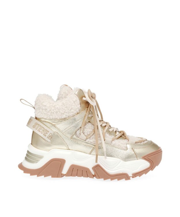 STEVE MADDEN KABOOM スノーハイカットスニーカー ゴールド