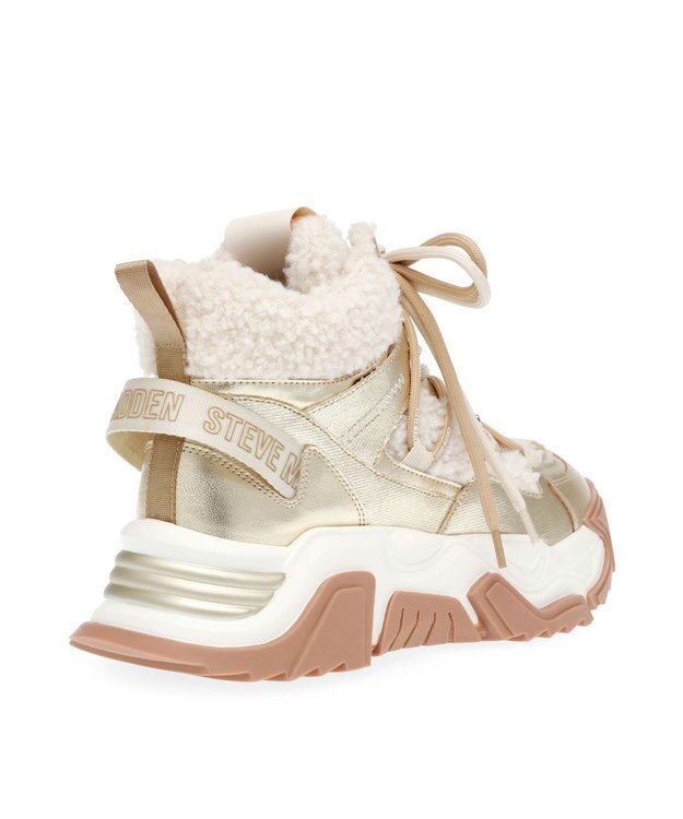 STEVE MADDEN KABOOM スノーハイカットスニーカー ゴールド