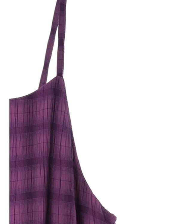 Green Parks ・Ｐｅｔｉｔ　Ｆｌｅｕｒ　フリルティアードキャミワンピ Purple